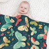 E-RIDES 76x100CM Small Flannel Blanket, Beautiful Butterfly Blanket for Babies,