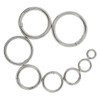 SONONIA 5pcs Round Snap Open Hook Spring Ring Keychain Carabiner