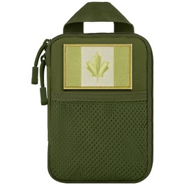 IronSeals Tactical Molle EDC Utility Tool Pouch Compact Pocket Organizer Pouch with Canada Flag Patch