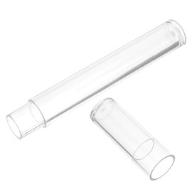 PACKOVE Oval Tweezers Storage Case with Protective Lid Plastic Organizer Box for Nail Kit and Beauty Tools Keeps Tweezers Clean and Secure Multi Purpose Small Item Container for Manicure