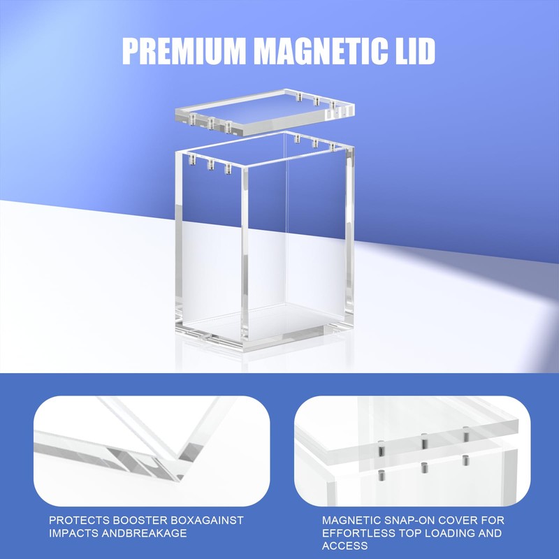 TCGPRO Scatola acrilica per booster bundles e scatole TCG, spessore