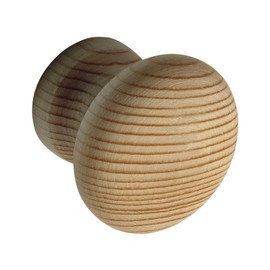 Secotec Raw 30 mm Beech Drawer Furniture KNOB Handle Drawer KNOB Cabinet Door Drawer Locker Pull Handles Wooden Buttons 1 Pack, V105A032S193