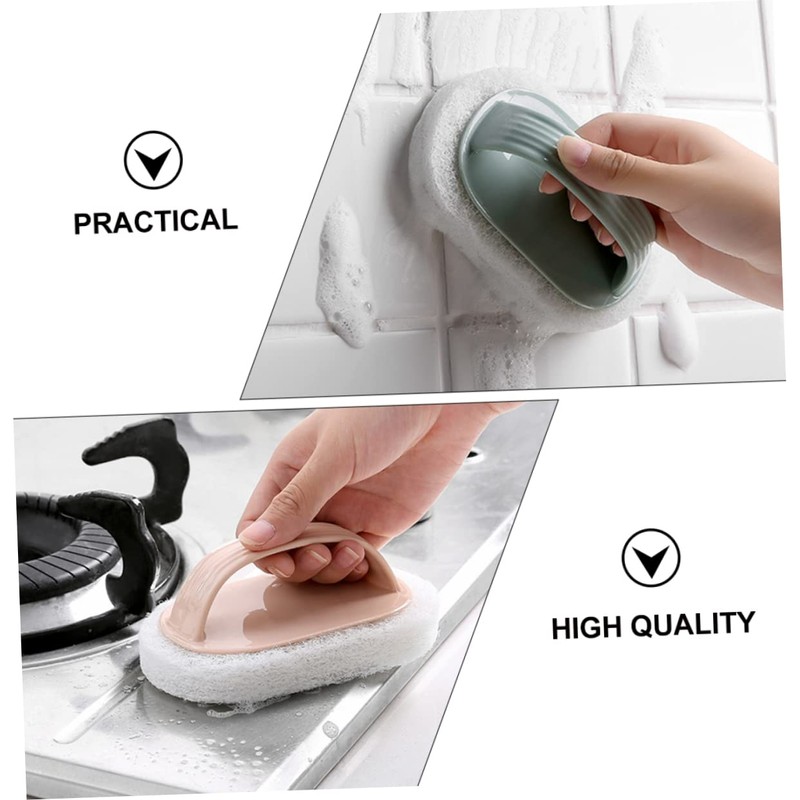 CHILDWEET 4 Pcs Cleaning Brush Versatile Decontamination Sponge Brushes for