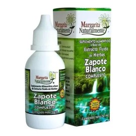 Zapote Blanco Compuesto Extracto 50ml Margarita Naturalmente                                                                                          