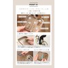 QUARE 5 Rows Genuine Leather Smart Key Case, Card Case,