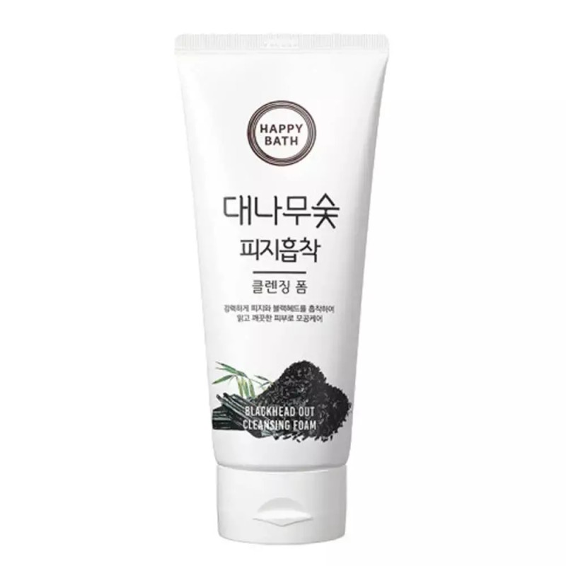Happy Bath 해피바스 대나무숯 피지흡착 클렌징 폼 200g Happybath Bamboo