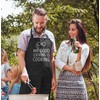 MoonWorks Men's BBQ Apron Grill King Apron for Men Crown,
