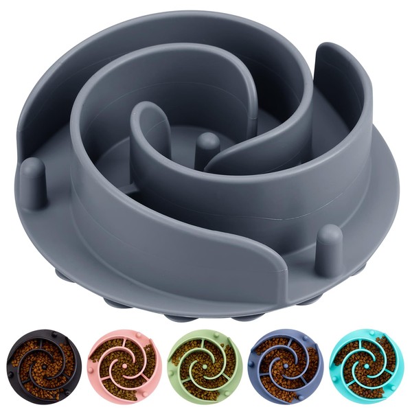 Slow Feeder Dog Bowls Insert, Bestalk Soft Silicone Dog Slow