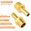 GASHER 5 Stücke Air Hose Fittings, Schlauch Barb Fittings 1/2"
