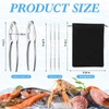 81 Pcs Seafood Tools Set Including Lobster Crackers, Stainless Steel