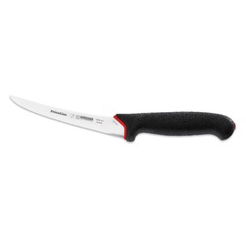 Giesser seit 1776 - Made in Germany - Ausbeinmesser rutschfest PrimeLine, 15 cm Klinge sehr flexibel, gebogen, schwarz, scharfes Metzgermesser spülmaschinenfest, rostfrei