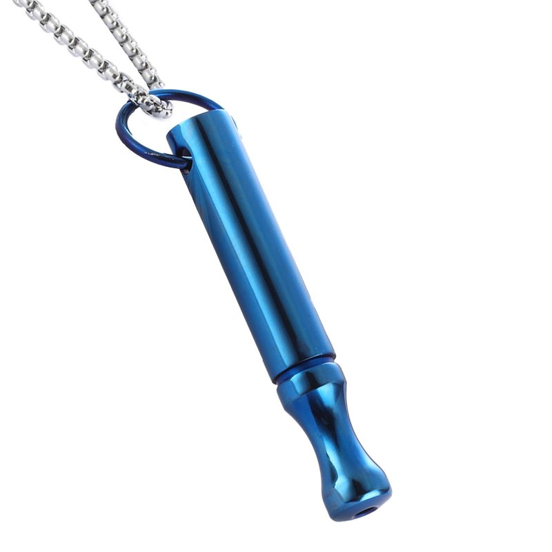 Meditation Whistle Necklace - Breathing Trainer Stress Relief Support Jewelry