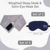 2 PCS Eye Mask, 1 PCS Weighted Sleep Mask, Soothing