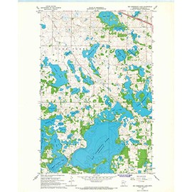 YellowMaps Big Cormorant Lake MN topo map, 1:24000 Scale, 7.5 X 7.5 Minute, Historical, 1966, Updated 1967, 27.23 x 21.53 in - Paper