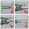 Wjelet Set of 100 Rivet Nuts M8 Stainless Steel Set