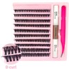 40D Lash Extension Kit 200 Pcs Lash Clusters DIY Individual