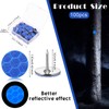 100 Pcs Reflective Tacks Trail Marking Tacks, Blue