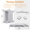 White Screen Hardware Kit for Andersen Doors, Fits Andersen A-Series