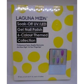 Laguna Moon Soak-Off UV/LED Gel Nail Polish 6 Colour Lighten the Mood