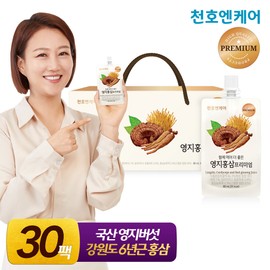 Cheonho Ncare [Onsale] Reishi Red Ginseng Premium 80ml 30 packs 1 box / 천호엔케어 [온세일] 영지홍삼 프리미엄 80ml 30팩 1박스