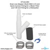 Drain Line Adapter (DLA) With 1/2-inch Quick Connect Fitting for