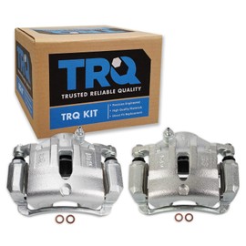 TRQ Front Brake Caliper Set Fits 10-15 Hyundai Tucson 11-16 Kia Sportage
