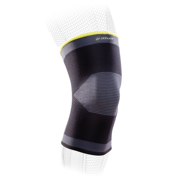 DonJoy Performance Knit Compression Knee Sleeve - Mild Support for Knee Sprains, Strains, Instabilities, Pain, Soreness, Arthritis, Bursitis, Overuse Injuries - Small