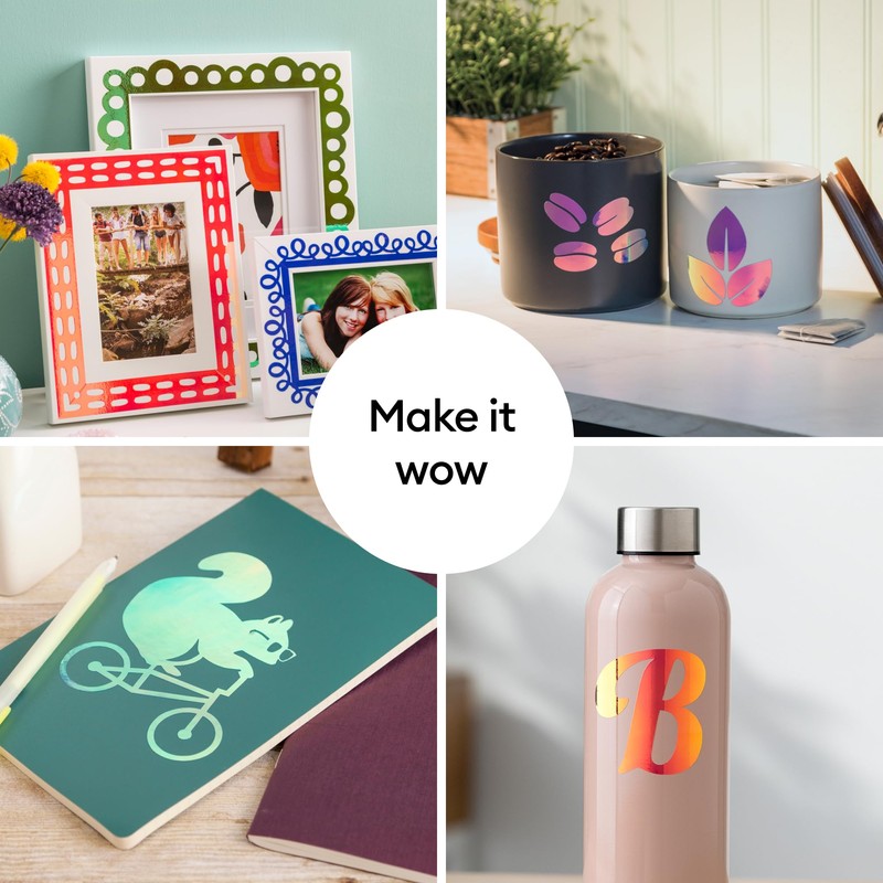 Cricut® Holographic Vinyl – Permanent, Mythical Sampler - 12 in
