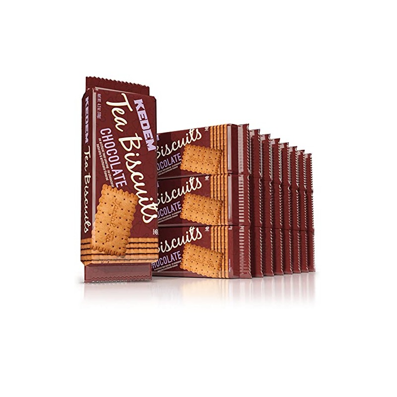 Kedem Tea Biscuits, Chocolate, 4.2-Ounce (Pack of 24)