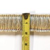 Plankroad Beige & Gold High Quality Decorative Brush Fringe Trim