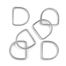 BEYOURD 2 inch Metal D Ring, Heavy Duty Stainless-Steel Dee Rings, Welded Solid for Dog Collars, Backpacks, Webbing Straps