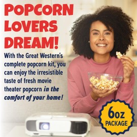 Premium America Popcorn Kit, 36 Packs for a 6oz Popper, Movie Theater & Popcorn Machine Kernels, Oil & Seasoning Packet, Bulk All in One