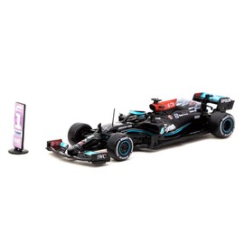 Tarmac Works AMG F1 W12 E Performance #44 Lewis Hamilton Winner Formula One F1 Sao Paolo GP (2021) with Number Board Global64 Series 1/64 Diecast Model Car T64G-F037-LH2