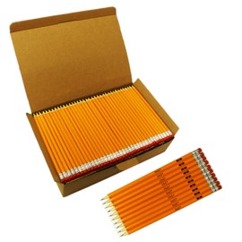 S & E TEACHER'S EDITION Woodcased #2 Pencils, Pre-sharpened, HB Lead Bulk Box, Pencils No. 2, Yellow, 1000 Count