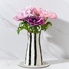 SIDUCAL Elegant Black and White Striped Ceramic Vase – Modern