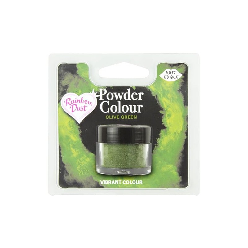 Rainbow Dust Powdered Food Colouring - (Olive Green)