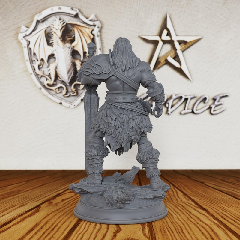 AUSPDICE 32mm Goliath Barbarian Command The Battlefield with a Massive