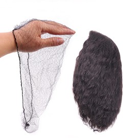 Ecojunmi Redes Invisibles para El Cabello para Cabello Largo, 100 Piezas de Malla Elástica de 18-46" para Mujeres Redecillas para El Cabello Gorro para Pelucas Cierre Frontal Moño para El Cabello Serv