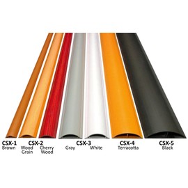 Electriduct Cable Shield Floor Cord Cover CSX-1.5 PVC Wire Protector 58 Inch - Red Cherry (Pack of 3)