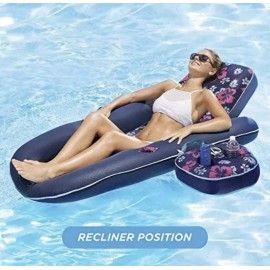 Aqua Campania Ultimate 2 in 1 Recliner & Tanner Pool Lounger with
