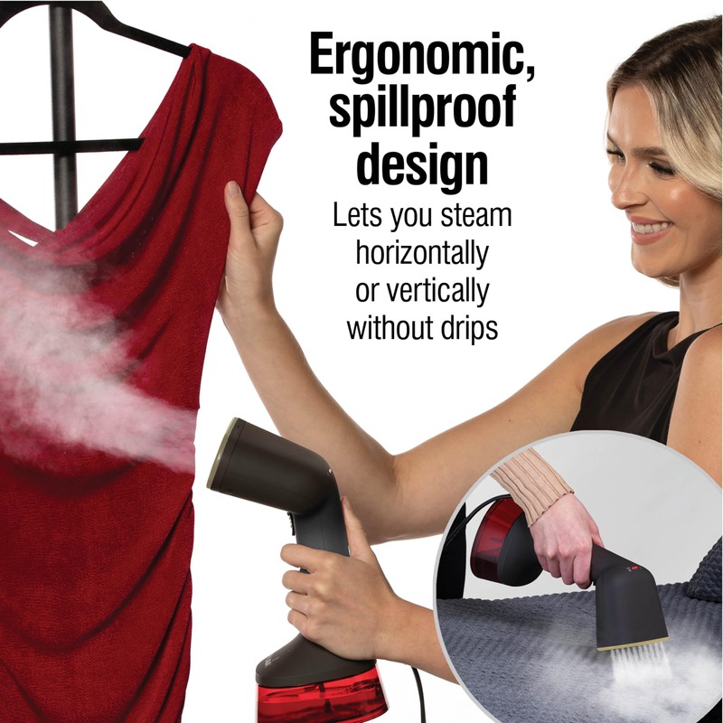 CHI Handheld Garment Steamer for Clothes, 2 Continuous Steam Modes,