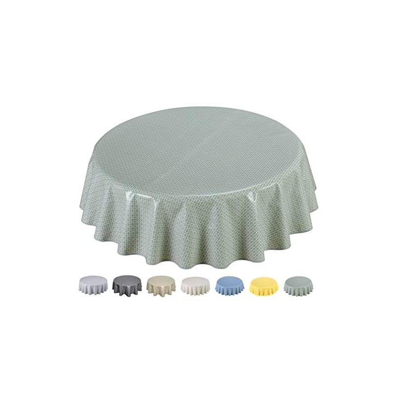 Home Direct Extra Wide Oilcloth PVC Wipe Clean Tablecloth (Round