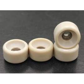 LEEFAI Pro Fingerboard Wheels -Handmade Peek fingerboards Bowl Wheel Measure 8,5 x 5 mm-Durable to Outdoor Rough Street Surface
