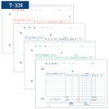 Kokuyo U-334 4-Piece Delivery Receipt Document Book, Carbonless, B6, Horizontal,