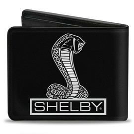 Carroll Shelby Wallet, Bifold, Shelby Tiffany Box Black White, Vegan Leather