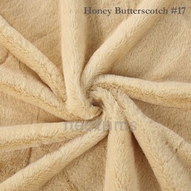 Faux Fur Fabric Material,Soft Cuddly Luxury Handle,22 Colours,165cm Wide,Dusky,Bright & Natural Colours. 10mm Pile,Soft Sheen with Beautiful Drape. Neotrims. (Butterscotch, 10x10cm Sample)