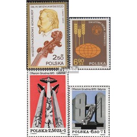 Prophila Collection Poland 2771,2776,2782-2783 (complete edition) stamped 1981 violinist, nutrition, strike (stamps for collectors) music/dance
