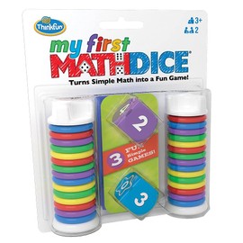 Think Fun - My First Math Dice - Fun Game That Teaches Math and Counting Skills to Kids Age 3 and Up