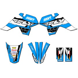 Senge Graphics Inc SR 70 AUTO SR 70 AUTO 13 FLY Sky Blue Senge Graphics Kit Compatible with SSR - Base Kit, 10/10