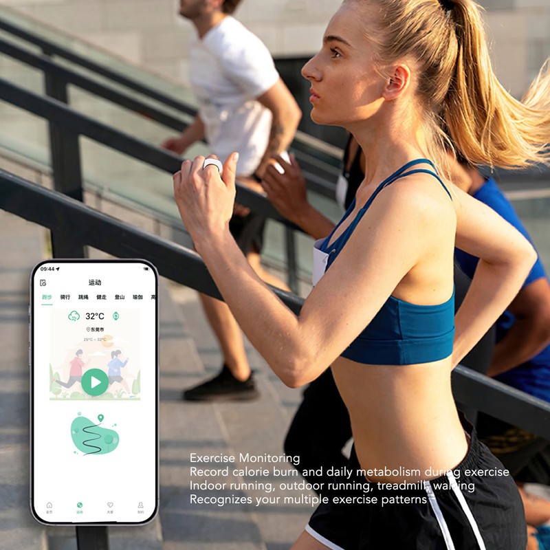 Smart Ring Sleep Monitoring Step Counting Health Fitness Tracker Ring